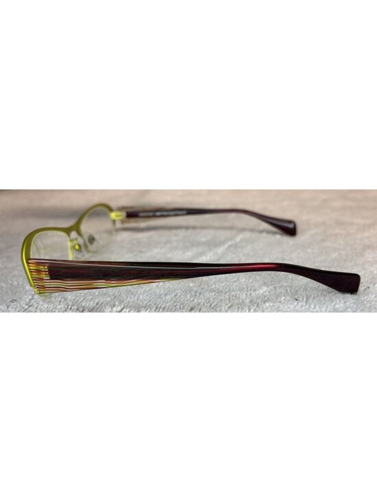 Face a Face FRESH 1 9149 Green Brown Red Half Rim Eyeglasses Frames 50-18-130 main image 5